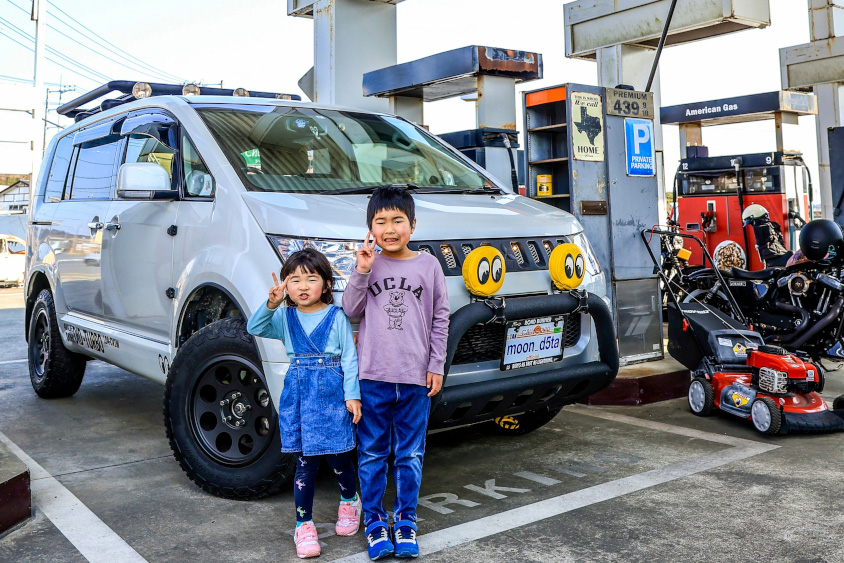 三菱・デリカD:5となべさんのお子さん