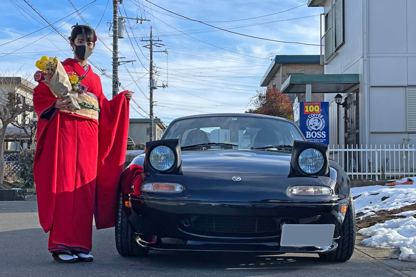 NA6CEロードスターに乗り替えてカーライフが激変！ 20歳の彼女がど