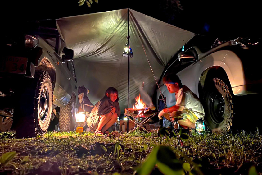 トヨタ・ランドクルーザープラでキャンプを楽しむ