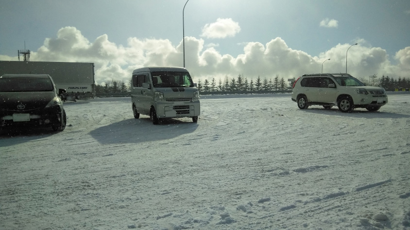 北海道でのスズキ・エブリイ