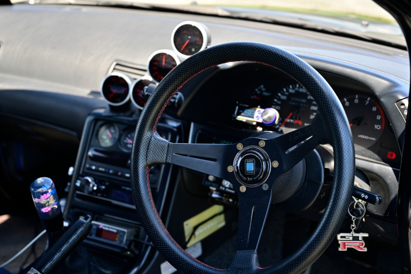 日産・スカイラインGT-R（R32）のハンドル周り