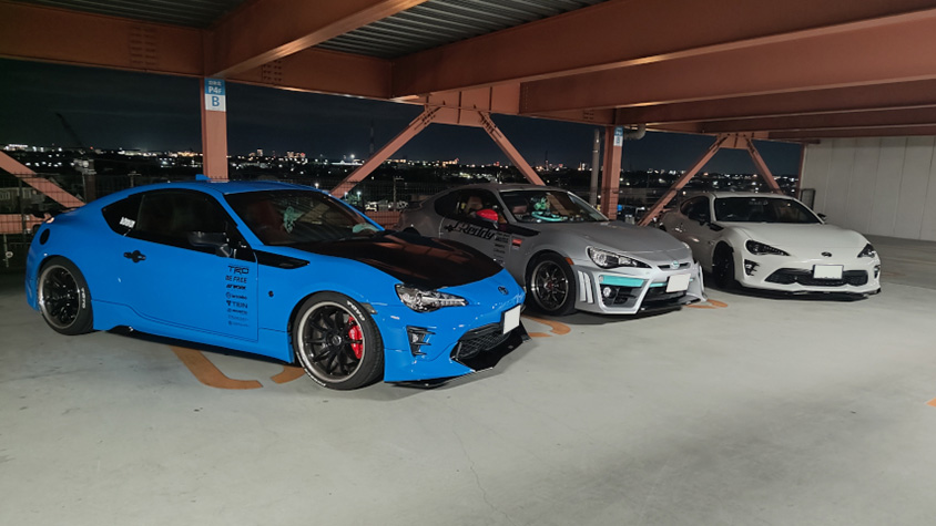 スバル・BRZでオフ会に参加