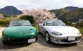 いつの間にか6台！？次から次へと集まってきたロードスター達