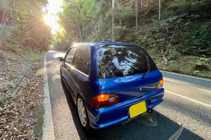 スバル・ヴィヴィオのリアビュー