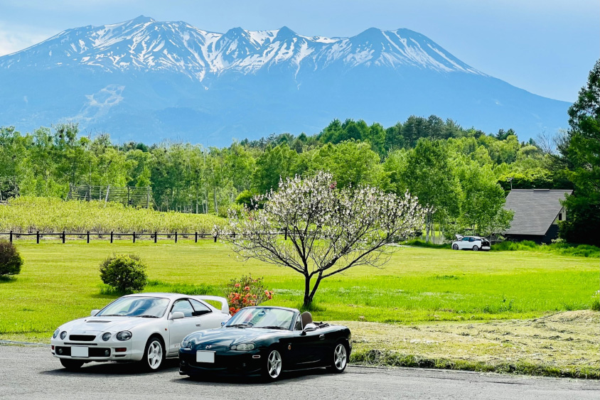 トヨタ・セリカGT FOUR ST205と田園風景