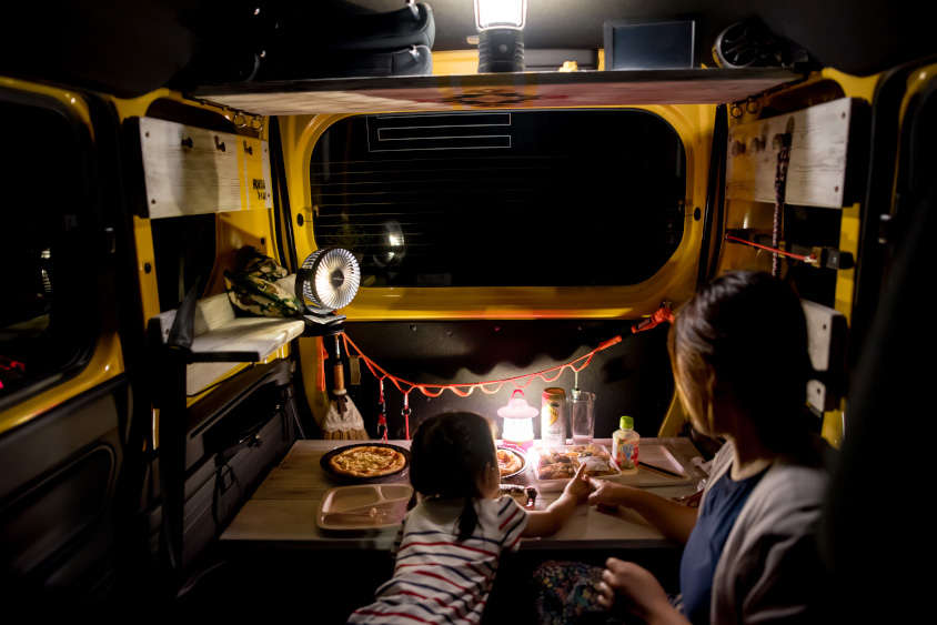 ホンダN-VANのラゲージルーム