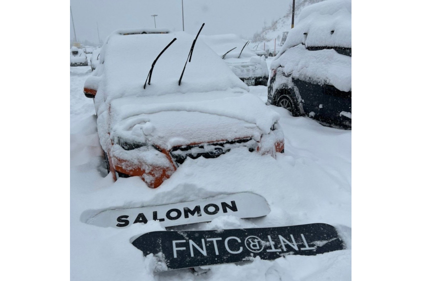 スバル・XVでスノーボードに行った時の様子