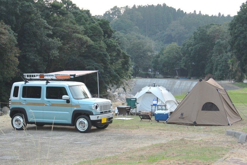 スズキ・ハスラーでのキャンプ