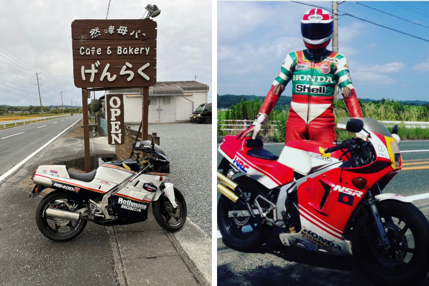 バリバリ伝説と同じバイクも所有