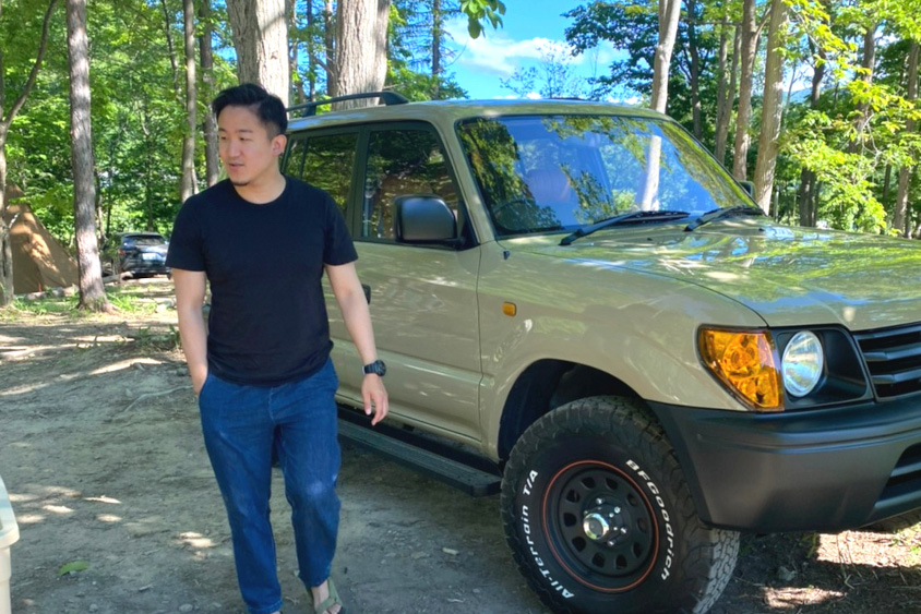 トヨタ・ランドクルーザープラド95とオーナーのやまざきさん