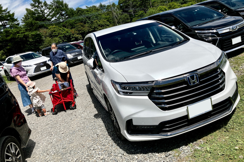 ホンダ・オデッセイでお出かけの様子