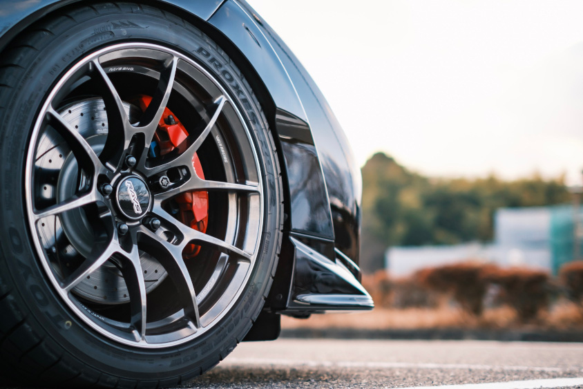 ホンダ・シビック タイプR（FK2）の右フロントタイヤ