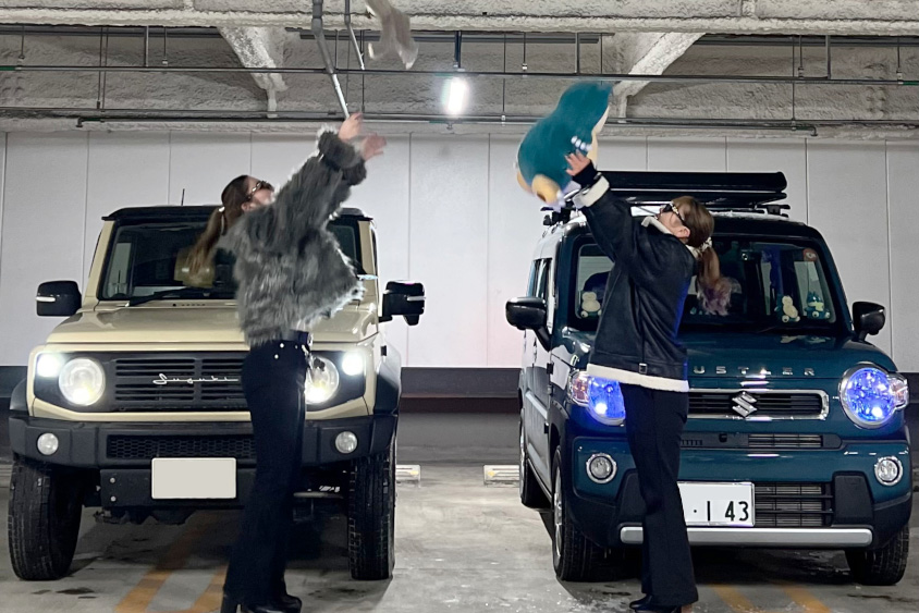 ジムニーオーナーとクルマ遊びをするカビゴンさん