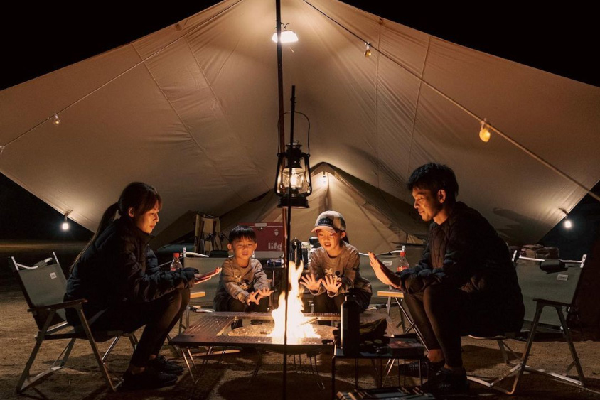 AZUさんご一家のキャンプの様子