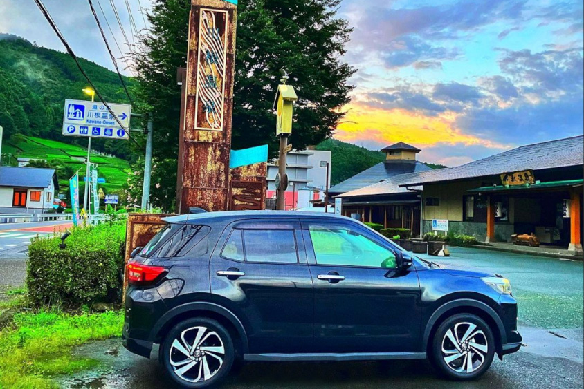 トヨタ・ライズと川根温泉