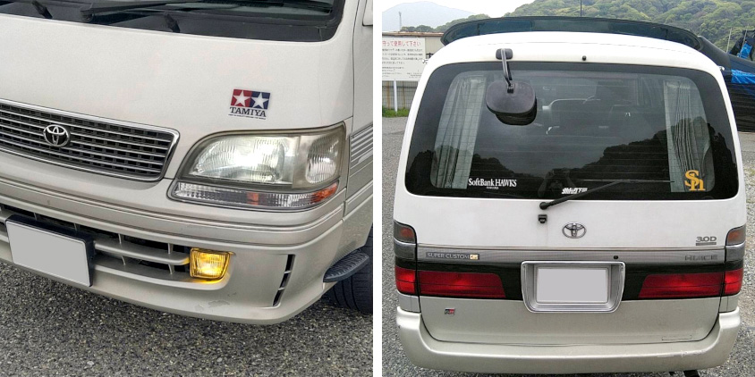 トヨタ・ハイエースに貼ったステッカー