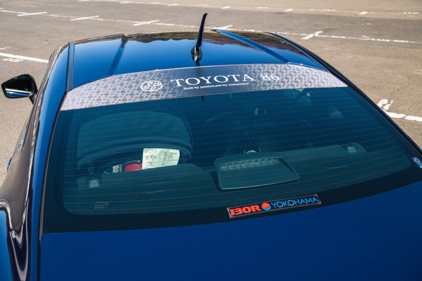 トヨタ・86のフロントウインドウ
