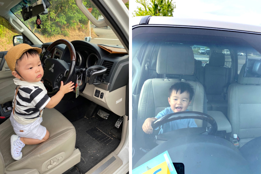 三菱・パジェロオーナーりゅうさんの息子さん