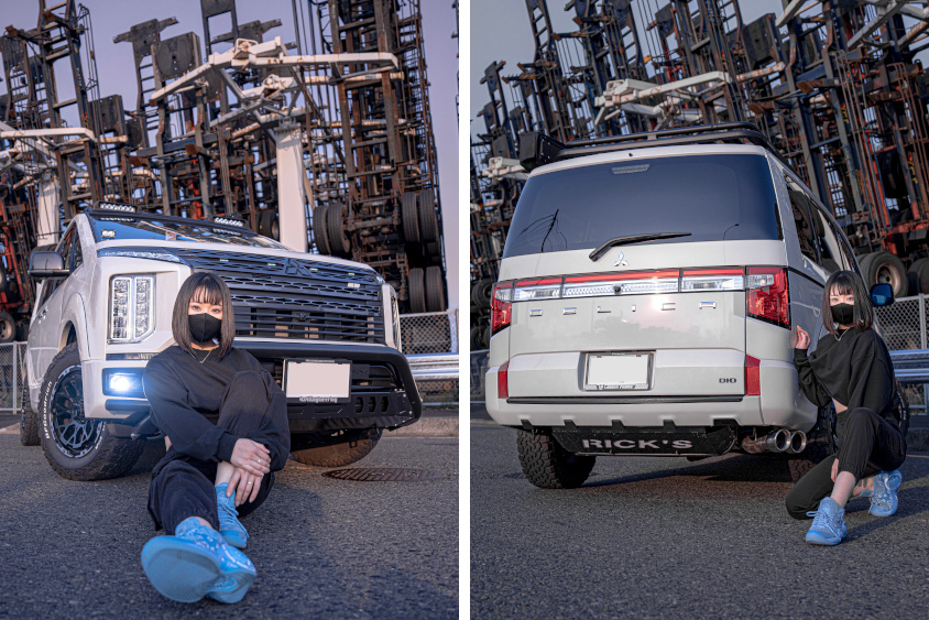 三菱・デリカD:5と工場