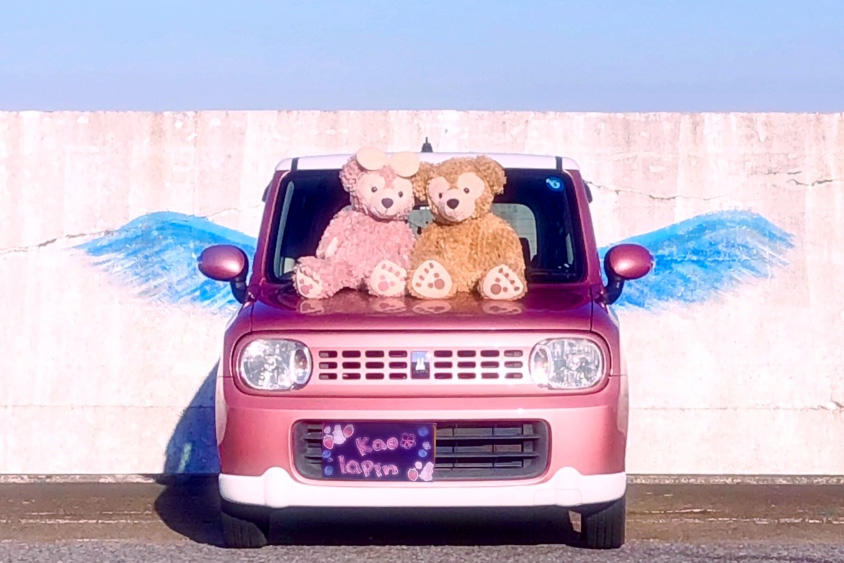 スズキ・アルトラパンと羽の絵