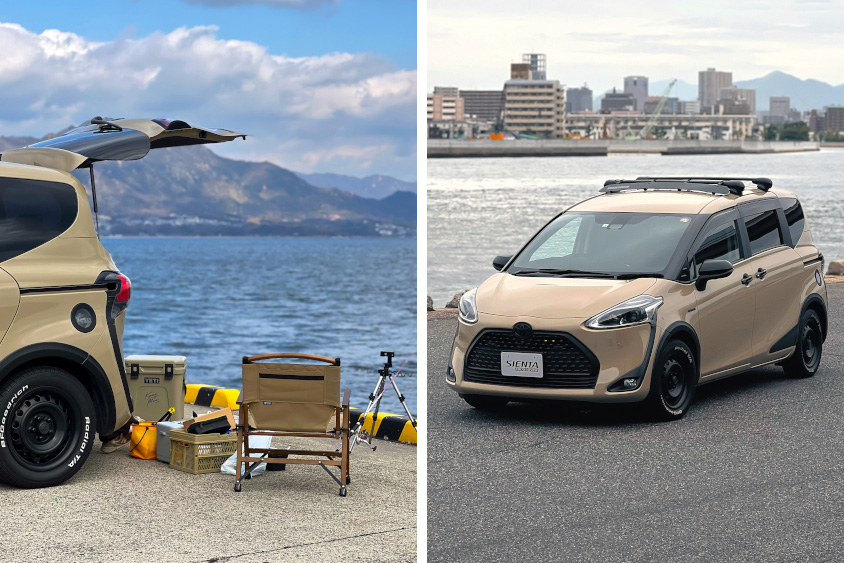 トヨタ・シエンタで行く釣りの様子