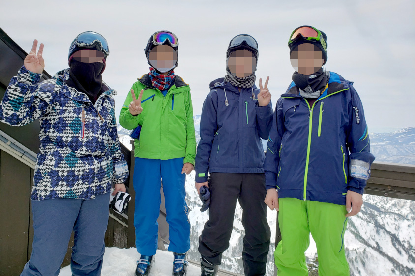 スバル・レヴォーグで行ったスキーの様子