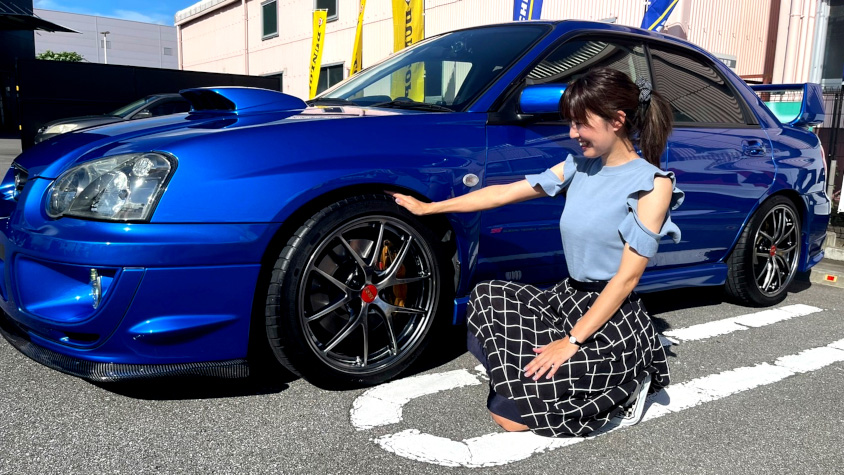 ももみうちさんとスバル・インプレッサWRX