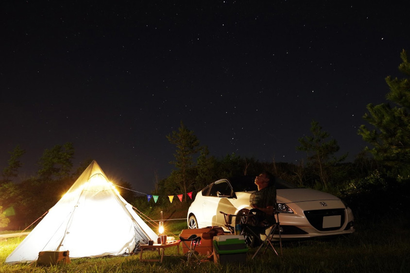 ホンダ・CR-Zと星空