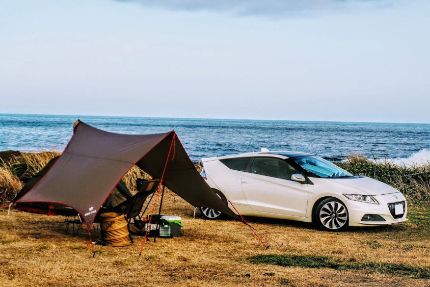 ホンダ・CR-Zと海