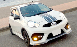 憧れのインパル仕様の日産・マーチで、仲間との楽しいドライブがかけがえのない時間に