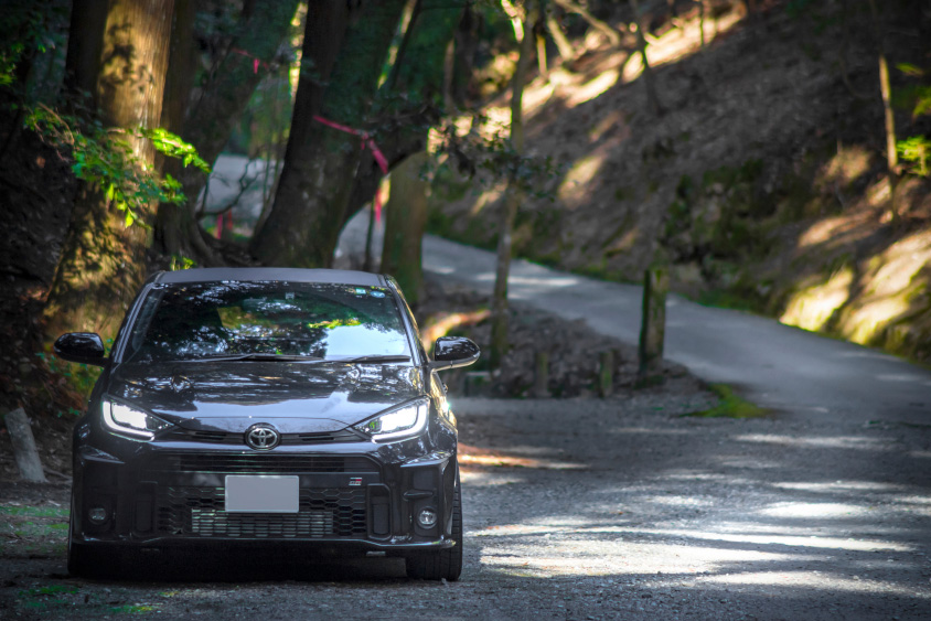 トヨタ・GRヤリスと奈良奥山ドライブウェイの奈良奥山コース
