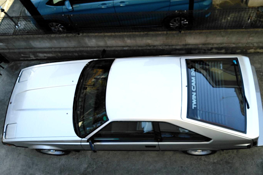 上から見たトヨタ・セリカXX