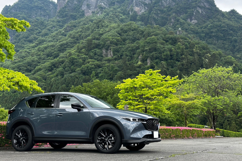 マツダ・CX-5と険しい山