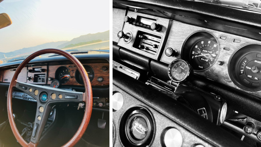 トヨタ・カローラ（TE20）のステアリングとメーター