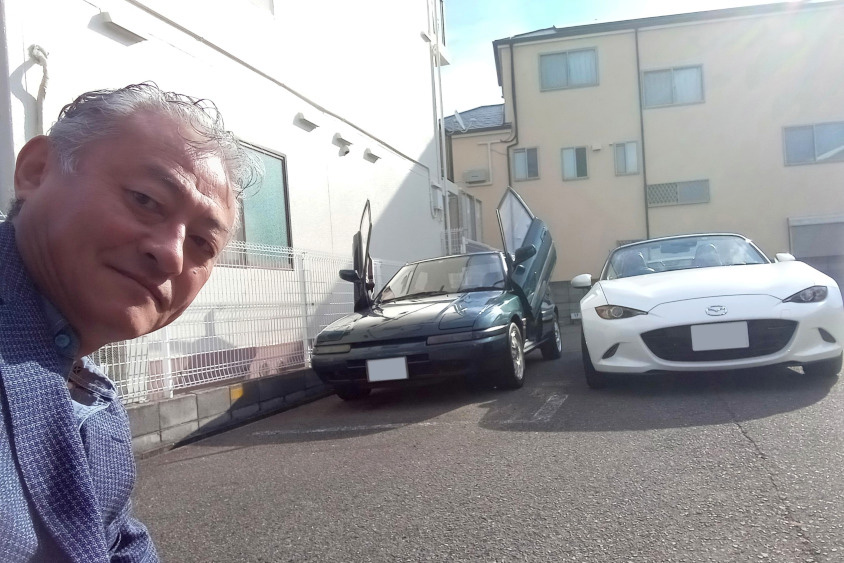 マツダ ファミリアアスティナとロードスターとオーナーさん