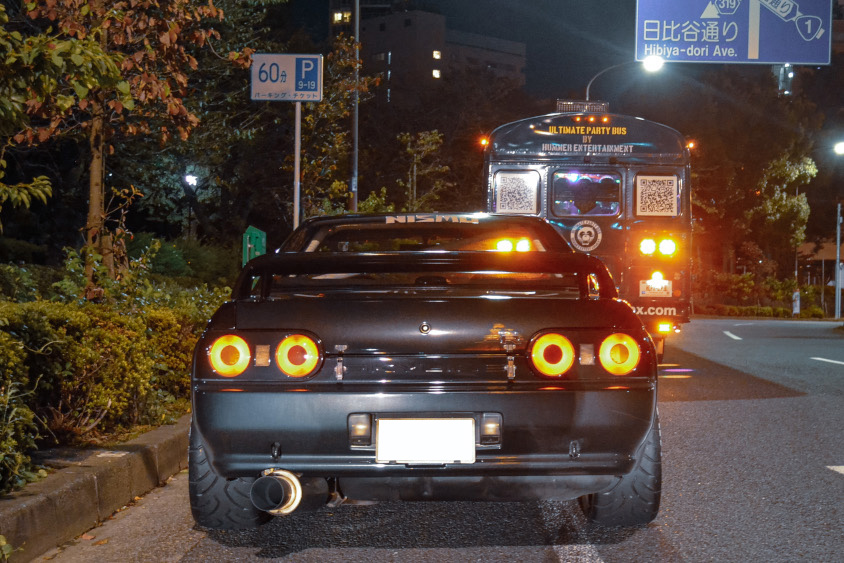 都内で撮影した日産・スカイラインGT-R(R32)