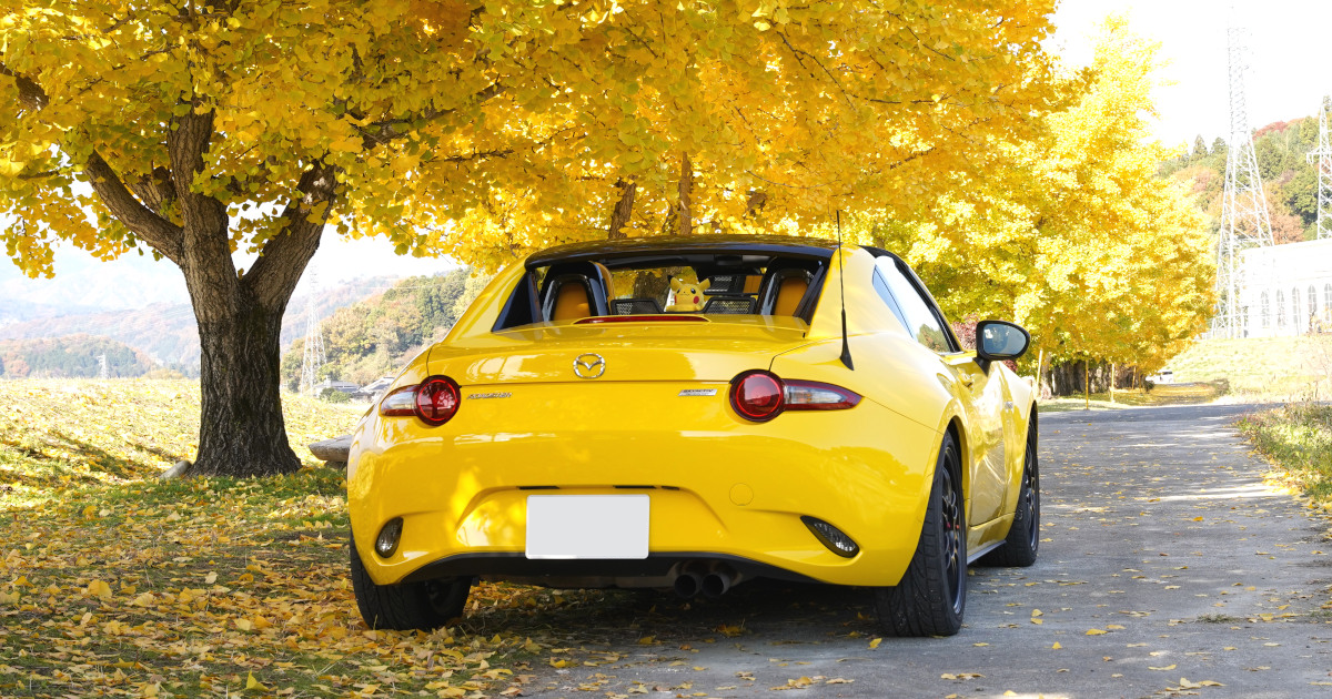 僕の大好きな黄色でオールペンしたマツダ ロードスターと楽しむ