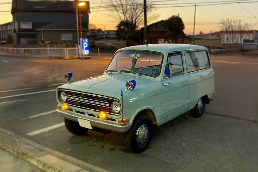三菱360と夕暮れ