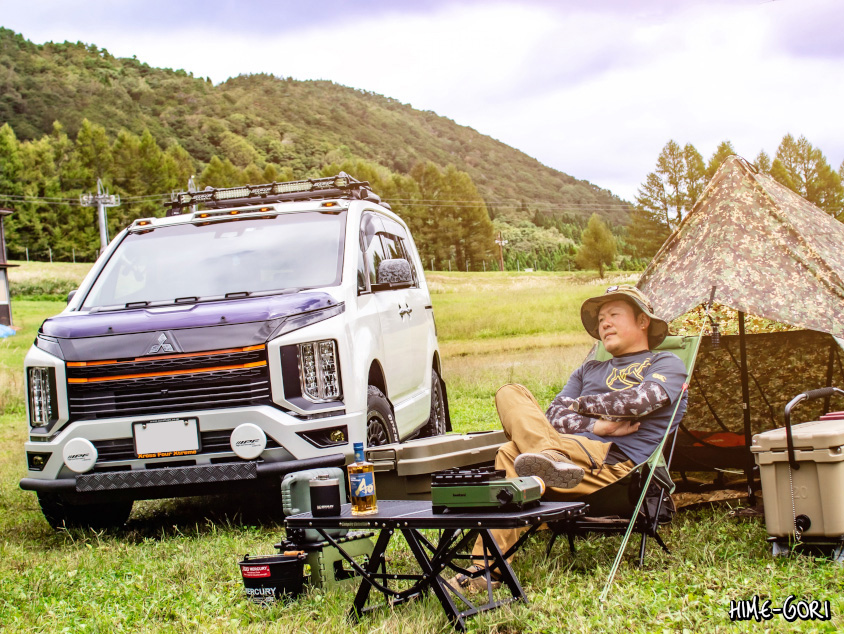 三菱・デリカD:5とキャンプの様子