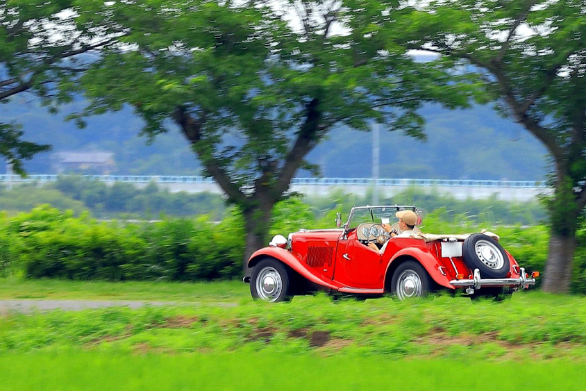 走行するMG TD