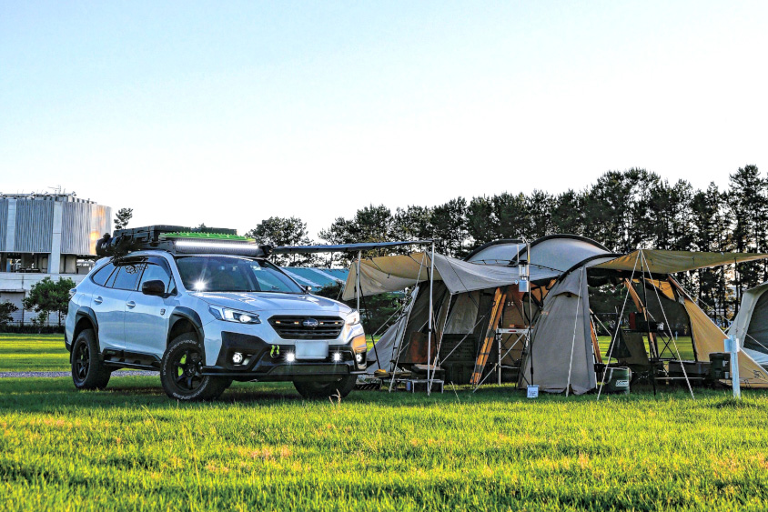 スバル・アウトバックとキャンプ