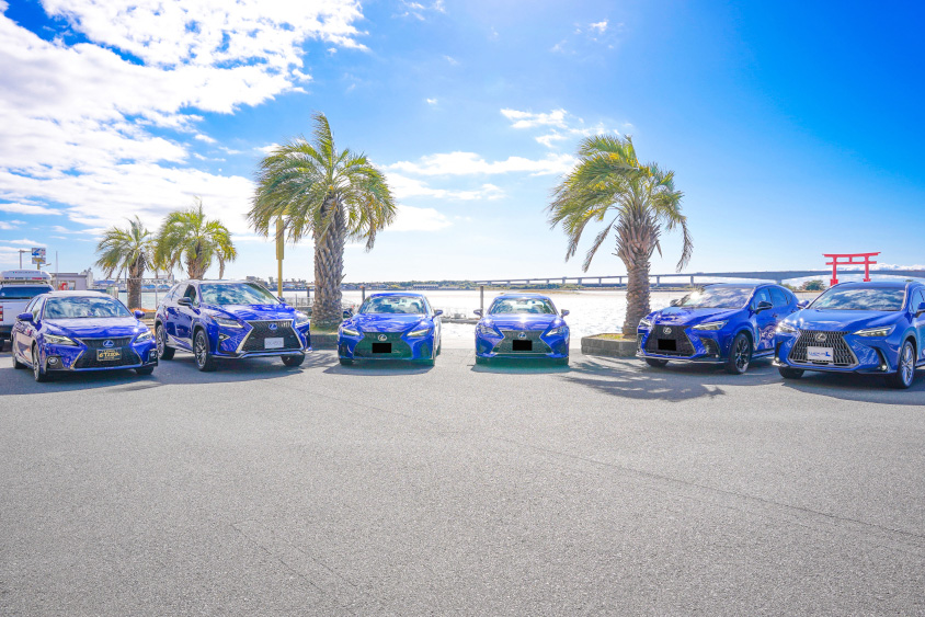 浜松の弁天島で開催されたレクサスのオフ会