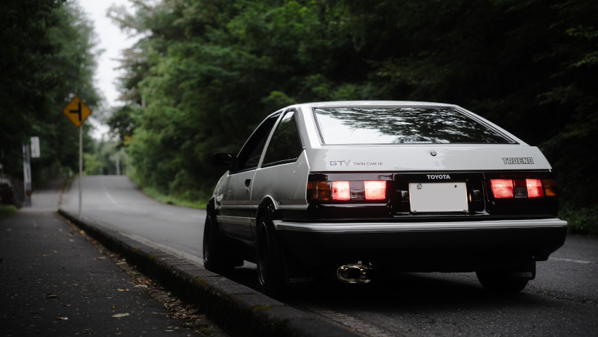 トヨタ・スプリンタートレノ（AE86）のリア