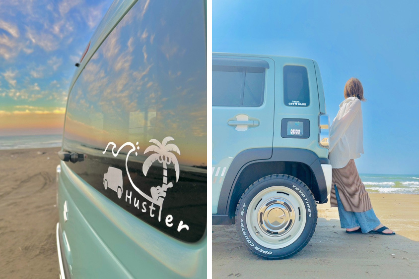 スズキ・ハスラーのステッカー