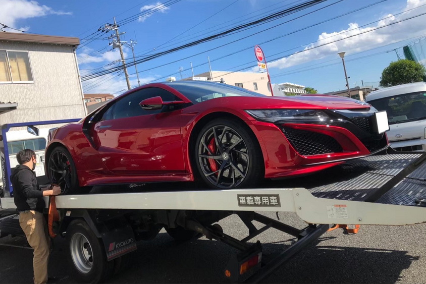 納車時のホンダ・NSX