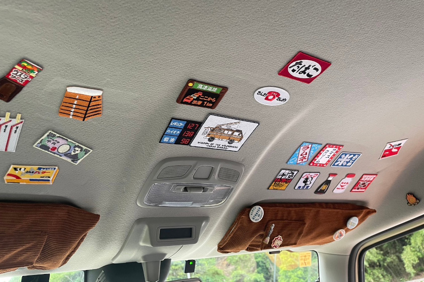 スズキ・ジムニー（JB64）の天井に貼っているワッペン