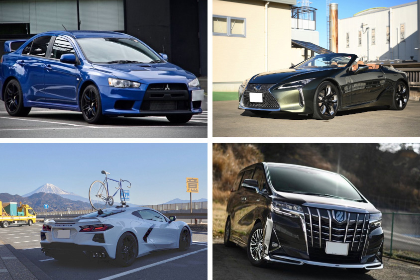 深谷知広選手の歴代の愛車（ランサーエボリューション、レクサスLC、コルベット、アルファード）