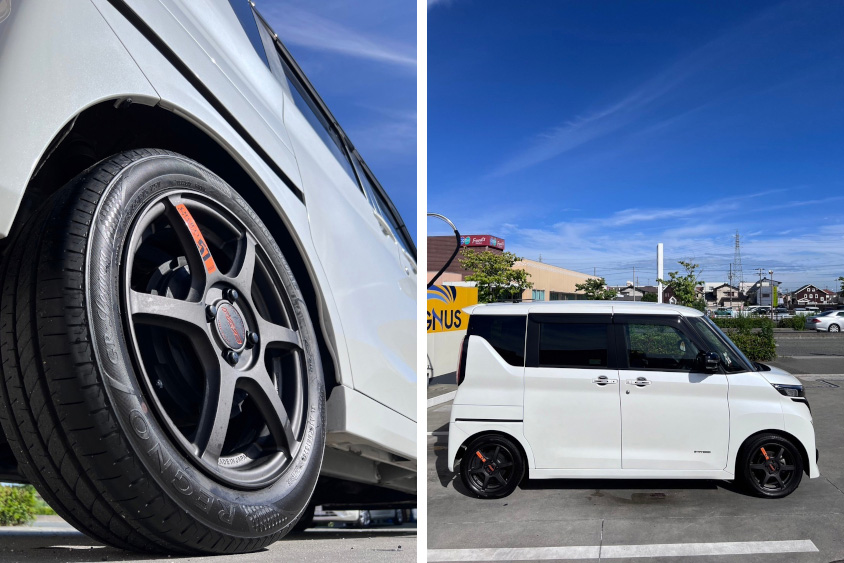 日産・ルークスが履くレイズのホイール