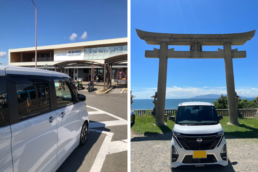 日産・ルークスでいくドライブの様子