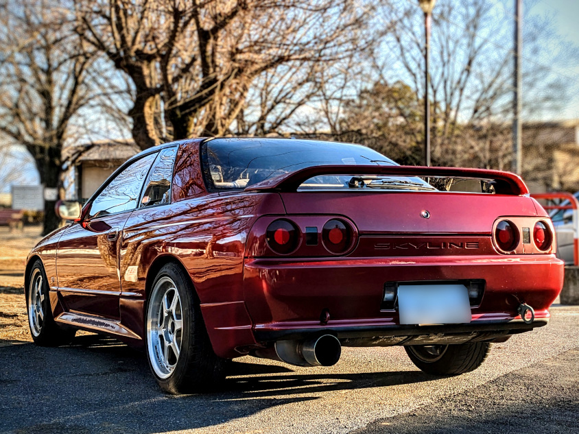 日産・スカイラインGTS-ｔ R32型のリア